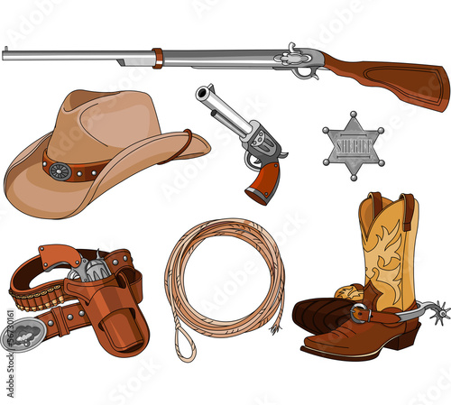 Cowboy objects set