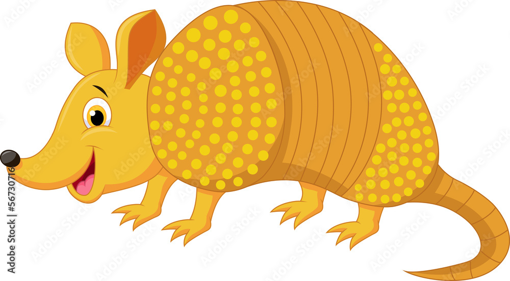 Obraz premium Cute armadillo cartoon