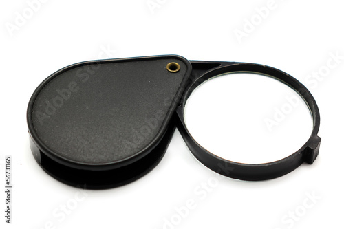 magnifying glass isolated on white