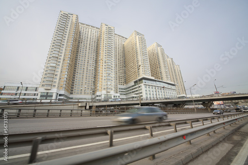 City at morning photo