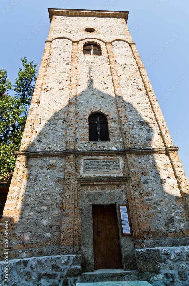 Steeple at a Rača monastery established in 13. century