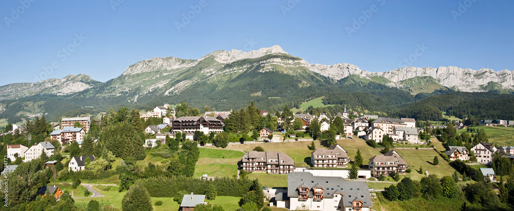 Fototapeta premium Panorama Villard de lans, Vercors - France