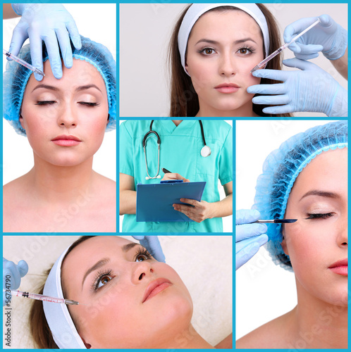 Plastic surgery collage