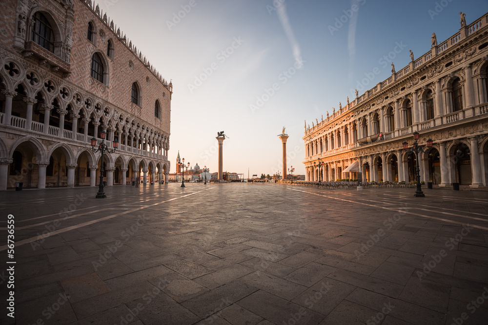 Piazza San Marco in the morning. Venice. Italy.