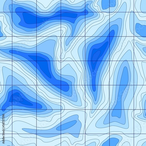 Deep sea blue topographic map