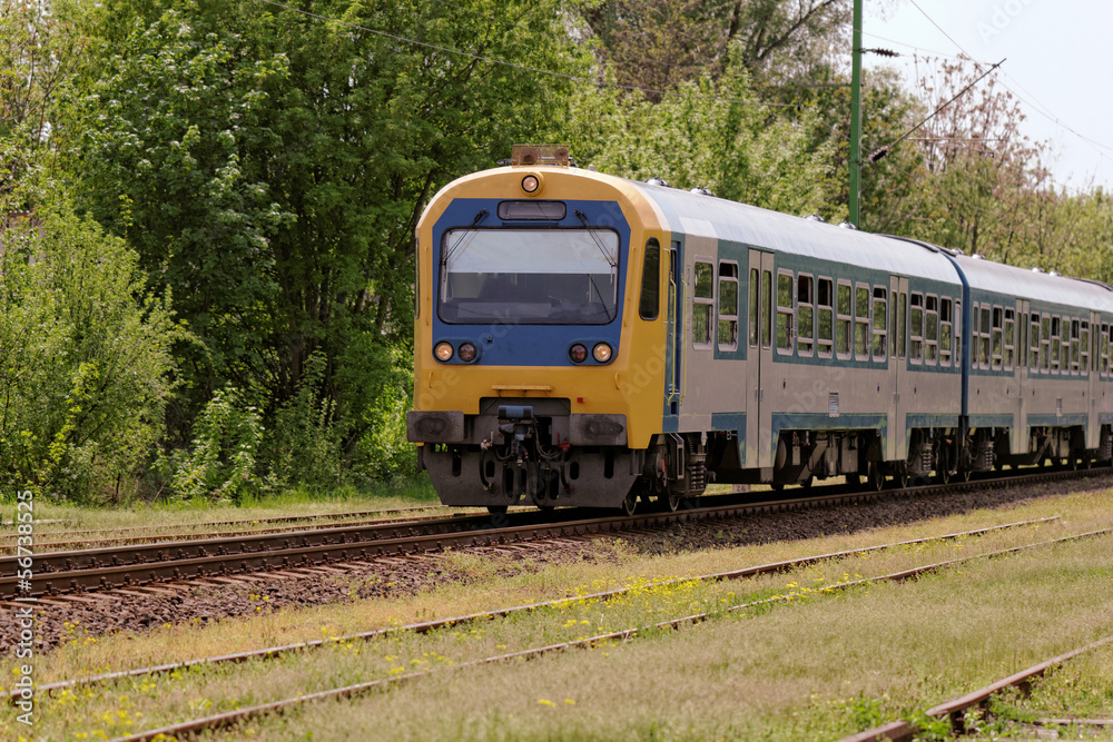 train on railroad