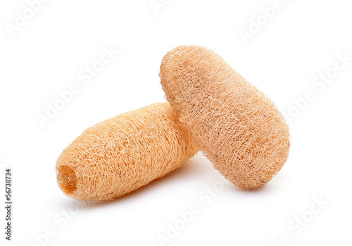 Obraz na płótnie loofah on white background