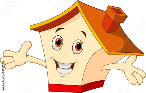Cute house cartoon