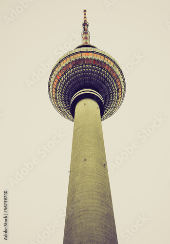 TV Tower, Berlin retro look