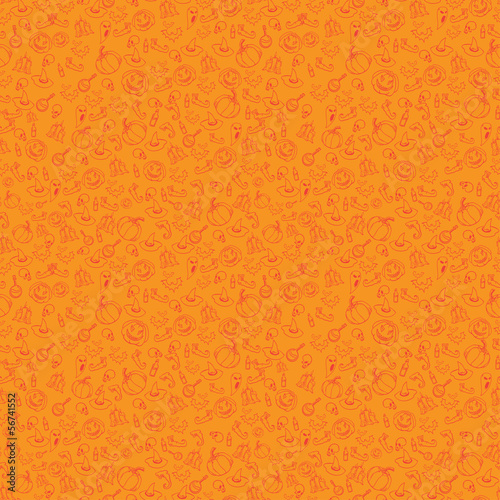 seamless halloween pattern of small elements