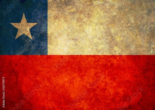 Grunge Chile Flag