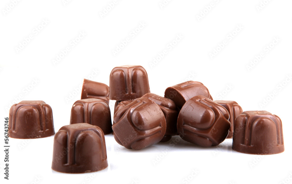 Chocolate Isolated On A White Background Chocolate Isolated On A White Background