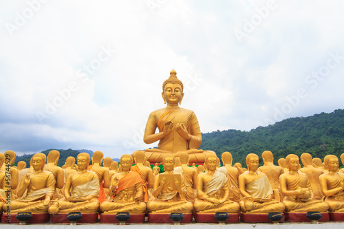 Buddha statue at Makha Bucha park in Thailand