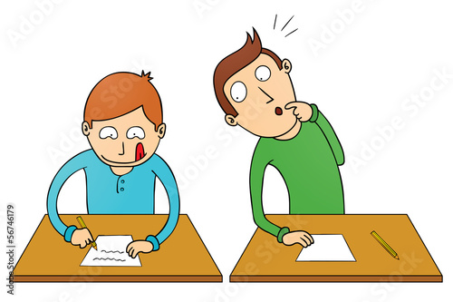 cheating student