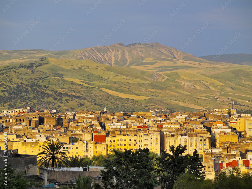 Cityscape of Fes, Morocco