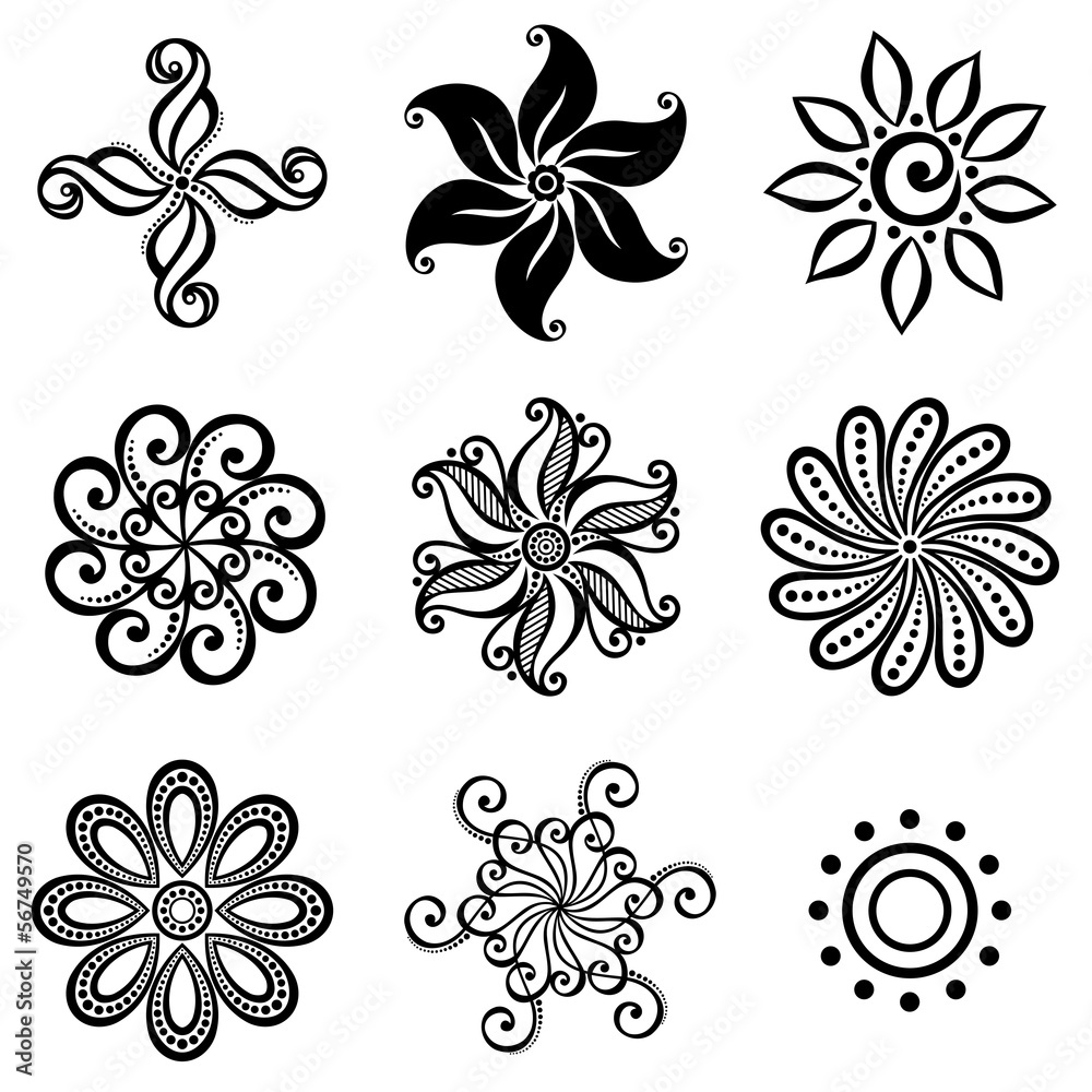 Vector Set Deco Small Circles. Design elements Stock Vector | Adobe Stock