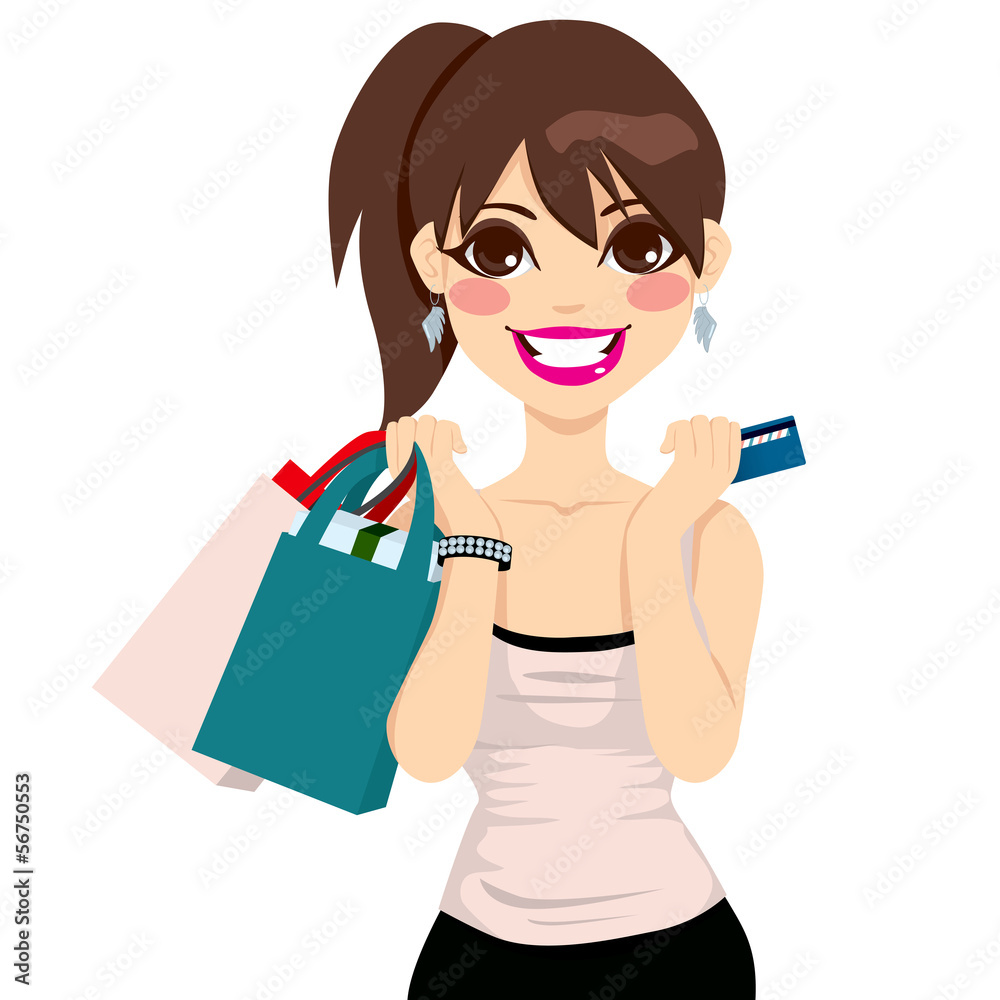Teenager Girl Shopping
