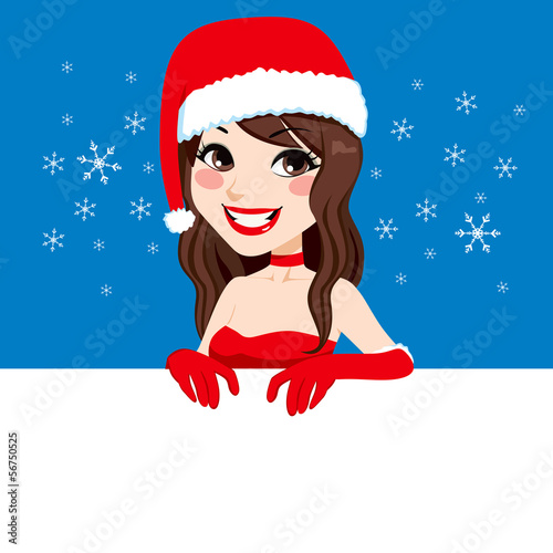 Woman Christmas Billboard