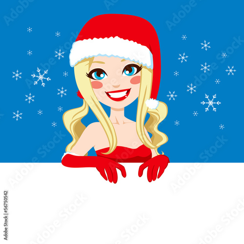 Girl Christmas Banner