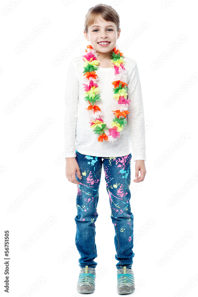 Fashionable pretty cute girl