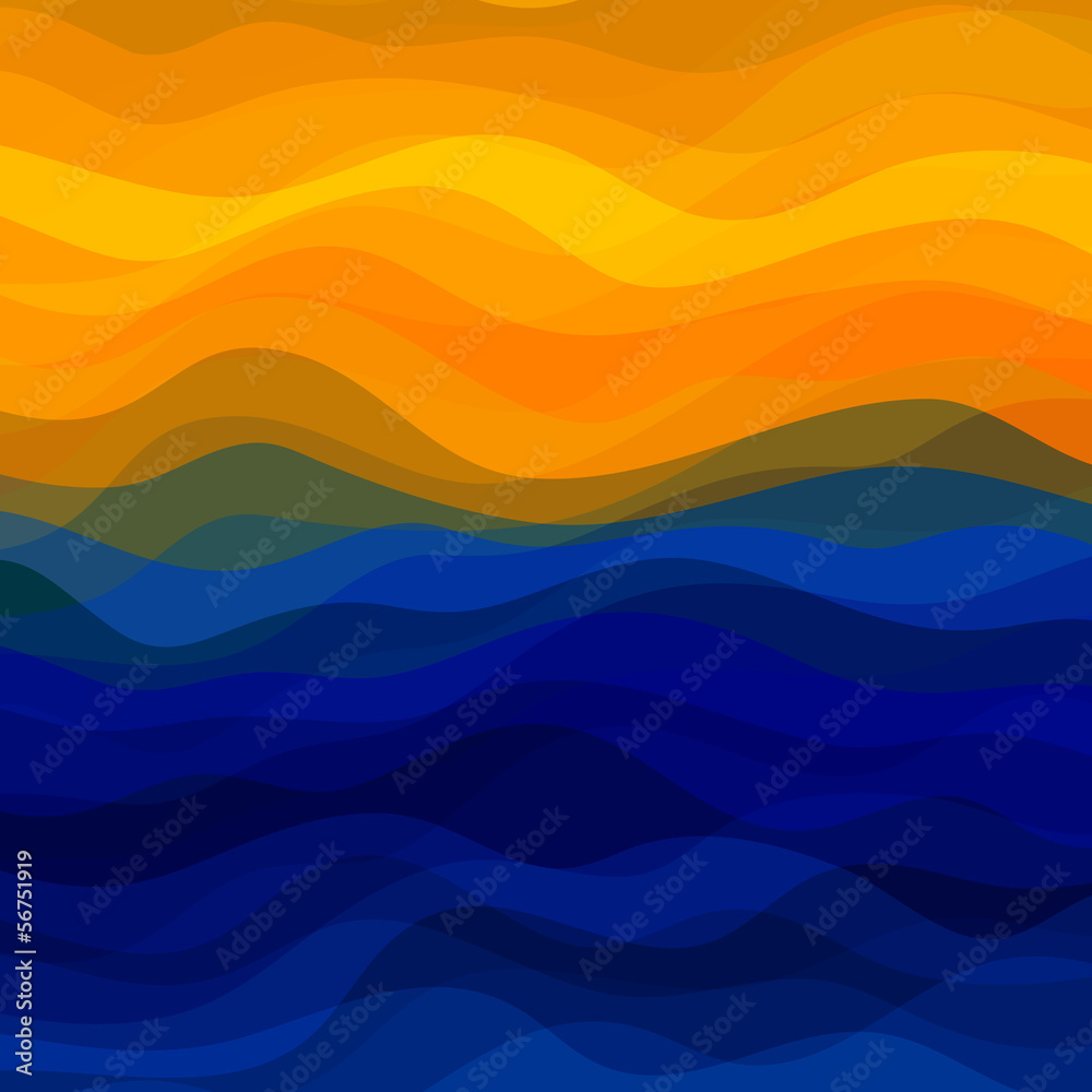 Fototapeta premium Abstract Wavy Background