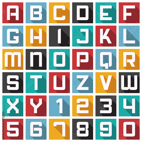 Bilde på lerret Font Icons