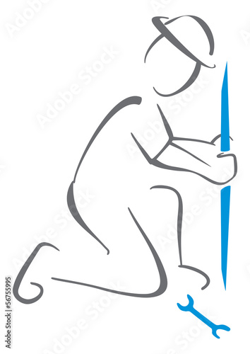 plumber at work making plumbing repairs