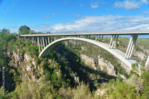 Canvastavla Bridge in Tsitsikamma national park, Garden route, South Africa