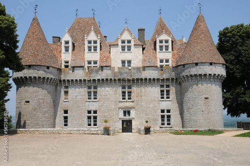 Perigord, the picturesque castle of Monbazillac in Dordogne photo