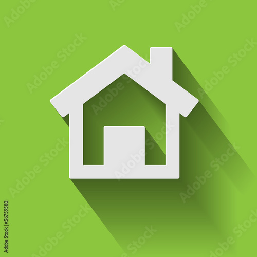 Icon Home Long Shadow