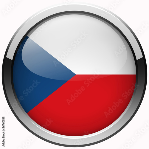 national Czech republic flag gel metal button