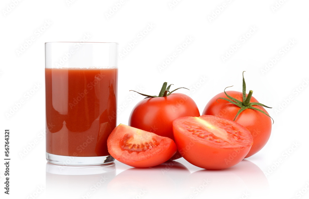 Toamtoes and tomato juice Toamtoes and tomato juice