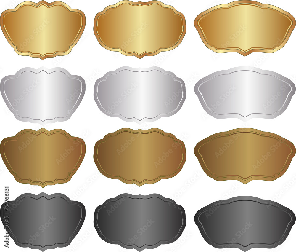 metallic banners - gold, silver, brown, black metallic banners - gold, silver, brown, black