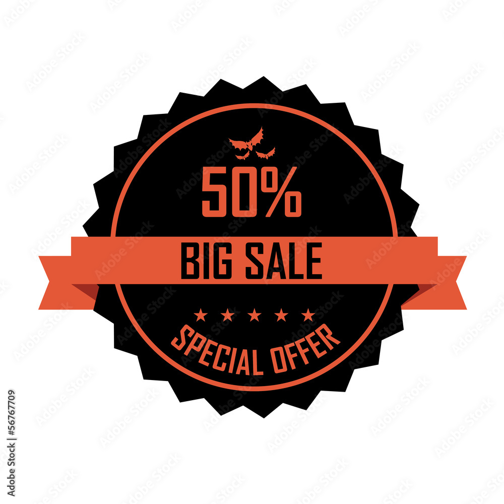 Obraz premium Halloween label