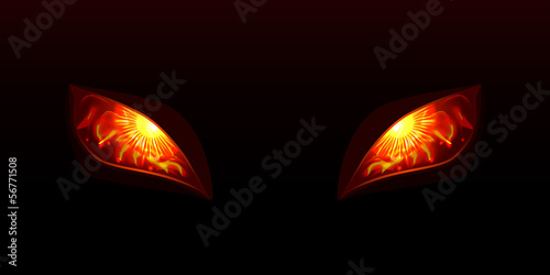 Glowing eyes