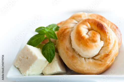 Bakery background - cheese pie