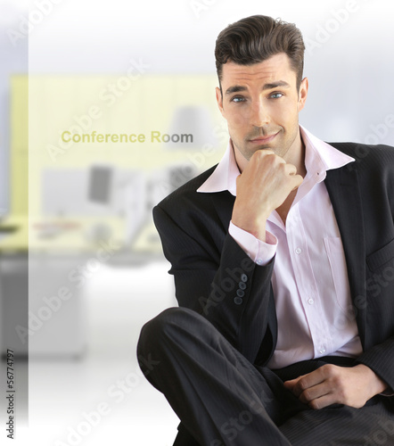 Businessman sitting