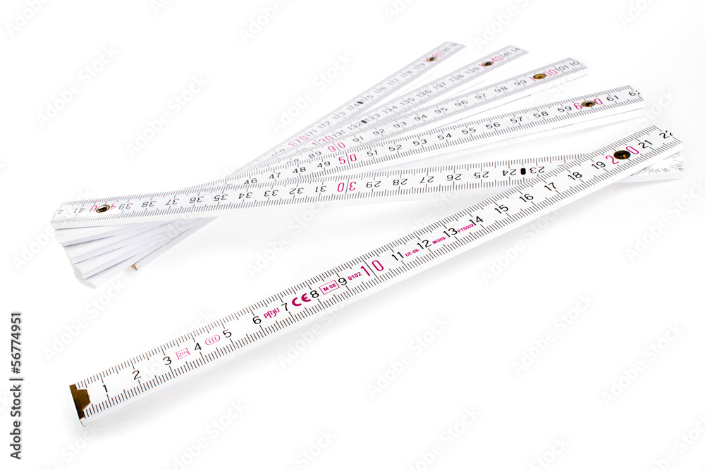 Zollstock weiss StockFoto Adobe Stock