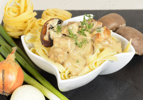 fresh homemade italian tagliatelle