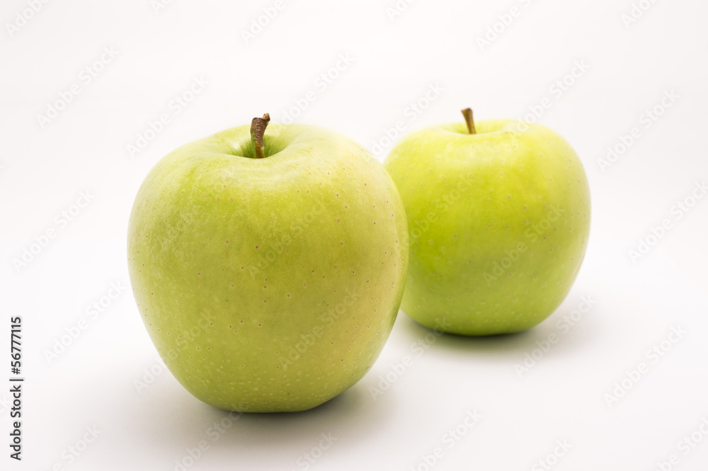 two green apples