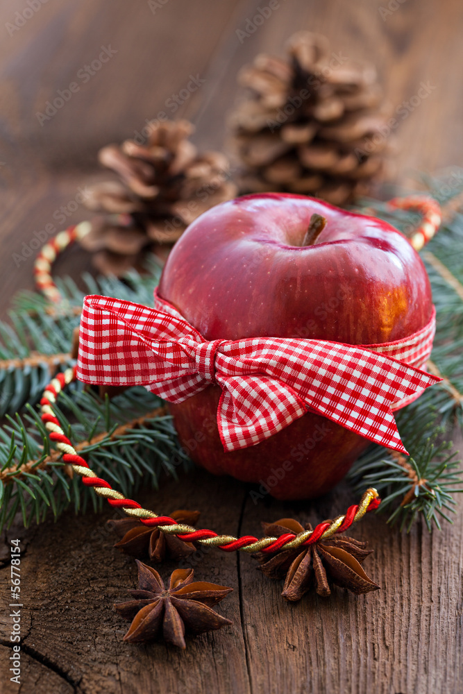 roter Weihnachtsapfel roter Weihnachtsapfel