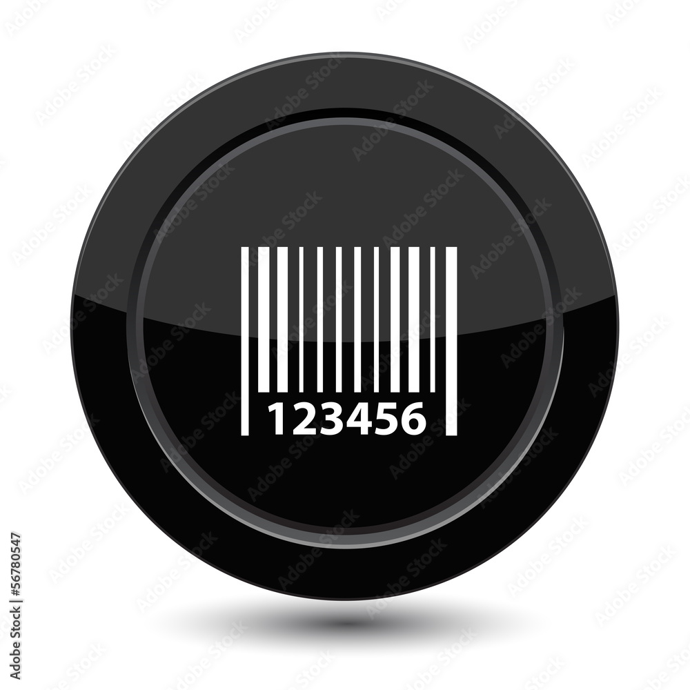 Obraz premium Button with Barcode