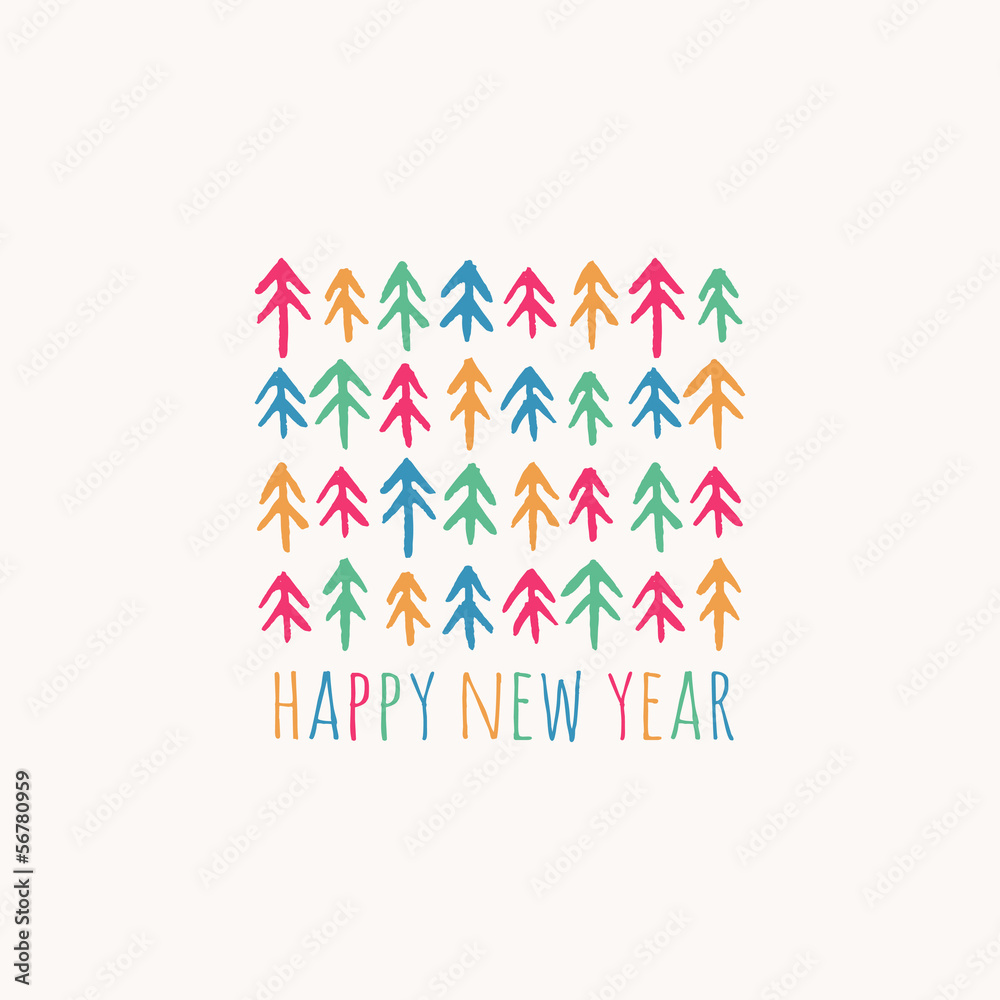 New Year greeting card New Year greeting card