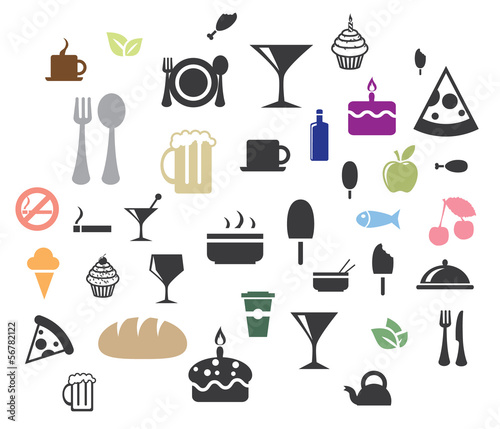 vector food icons