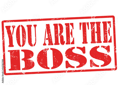 You are the boss stamp
