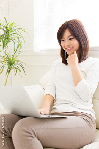 attractive asian woman lifestyle image