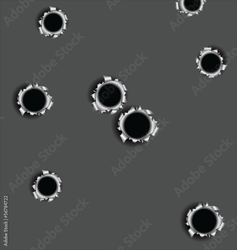 bullet holes