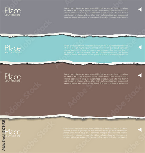 Torn paper background with space for text