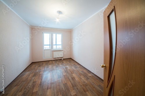 An empty unfurnished room residential apartment