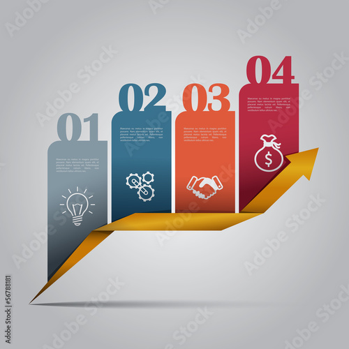 Colorful business infographics